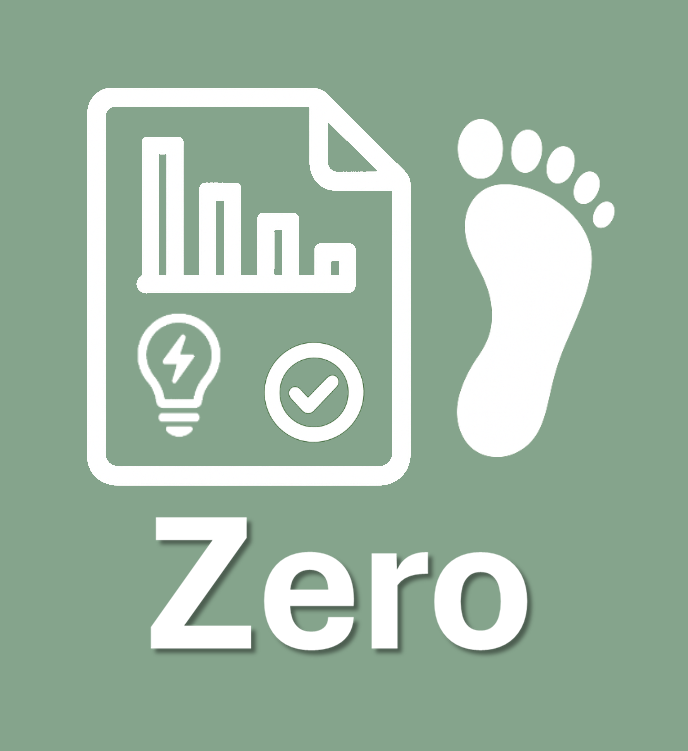 image showing report, footprint and Zero text